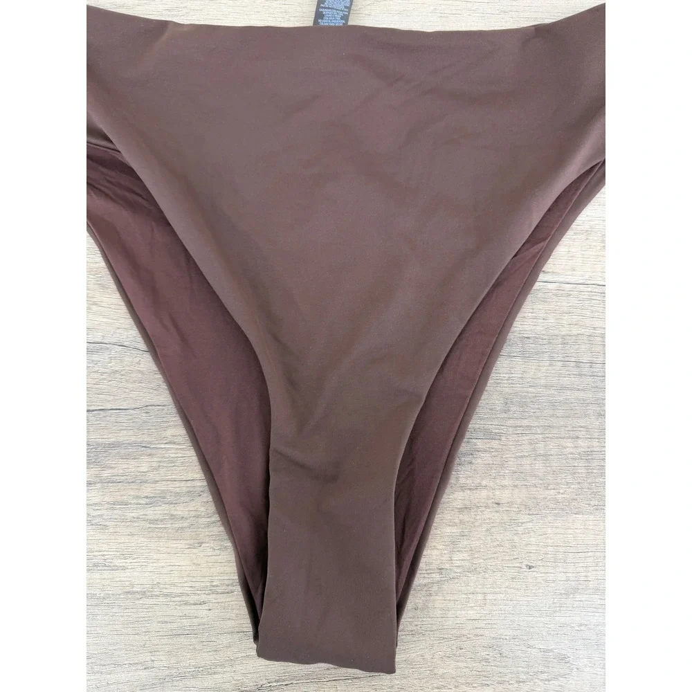 SKIMS Recycled Swim Mid Waist Bottom Cocoa Brown SW-MWB-0745 Medium NWT